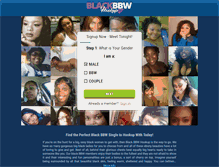 Tablet Screenshot of blackbbwhookup.com